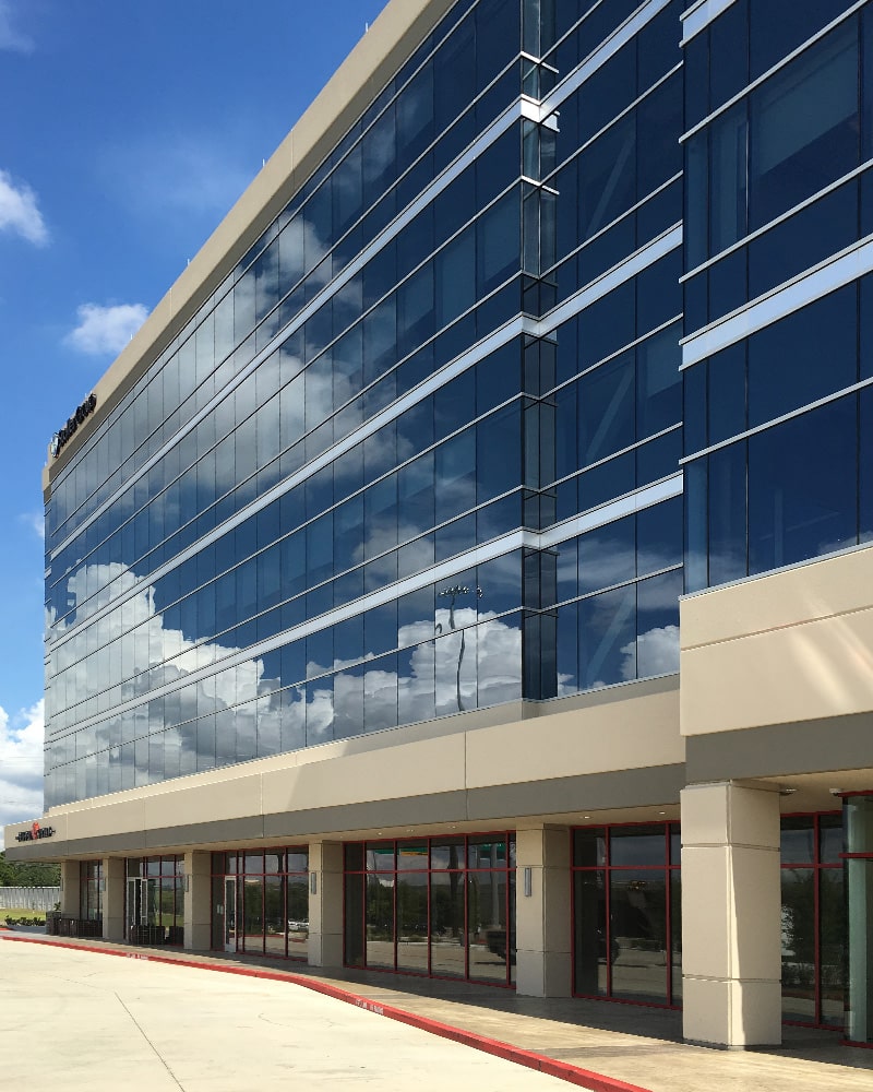 Close Up Of Building With Insulated Glaze In Panels