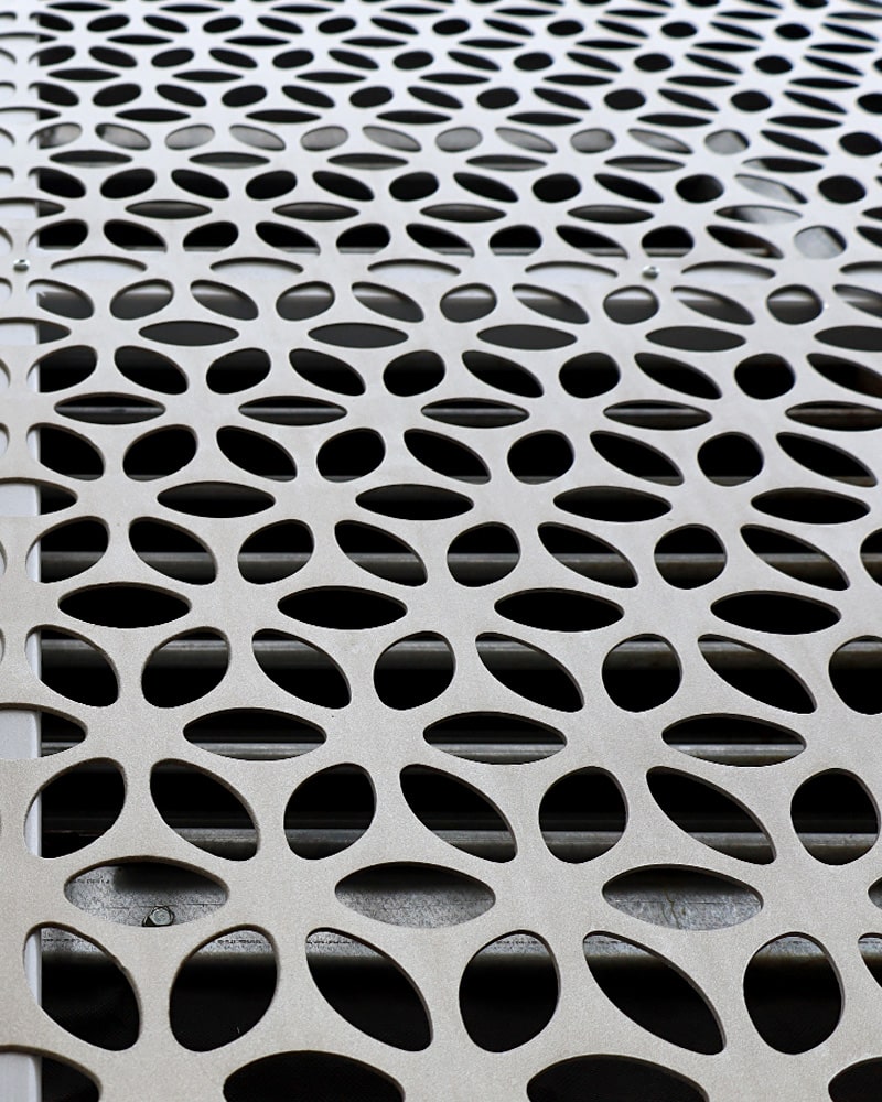 Perforated Panel With Elongated Circles
