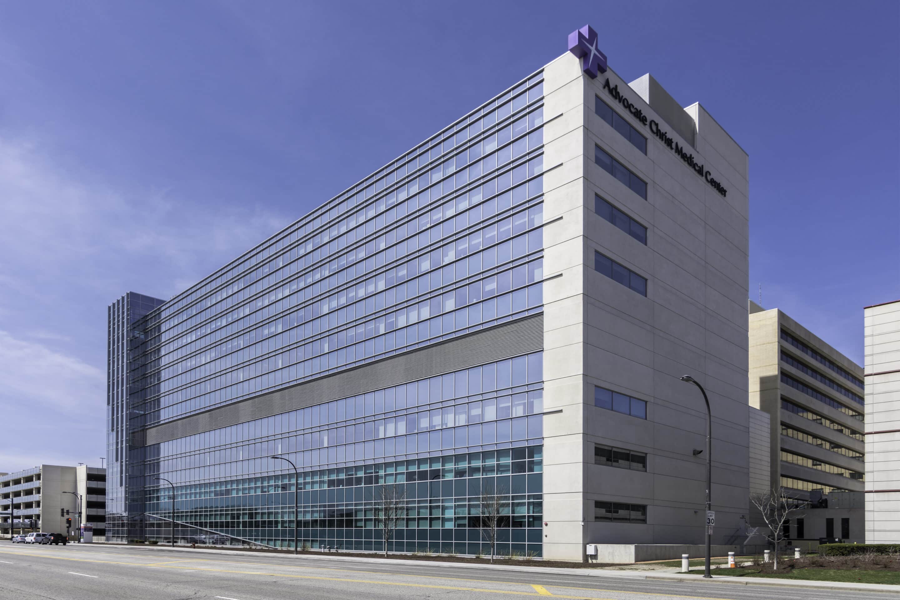 Image of an Americlad building on a sunny day that displays louvers and a louver systems.